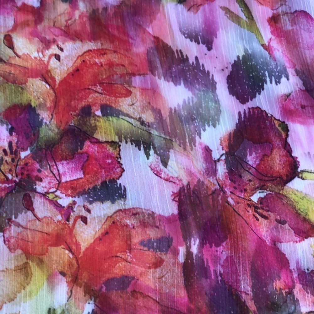 BECCA Flutter Sleeve Floral Semi Sheer Swim Cover up Women’s size XS/S New - Picture 17 of 17